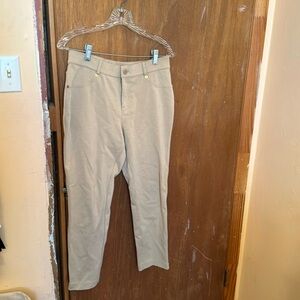 Beige casual dress pants